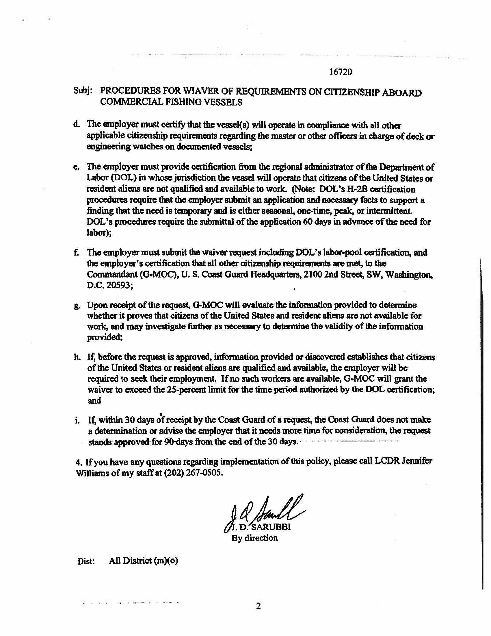 Image of applicable regulation