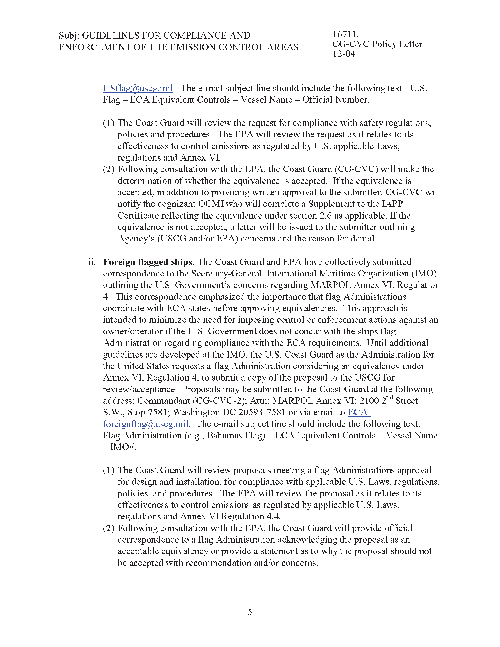 Image of applicable regulation