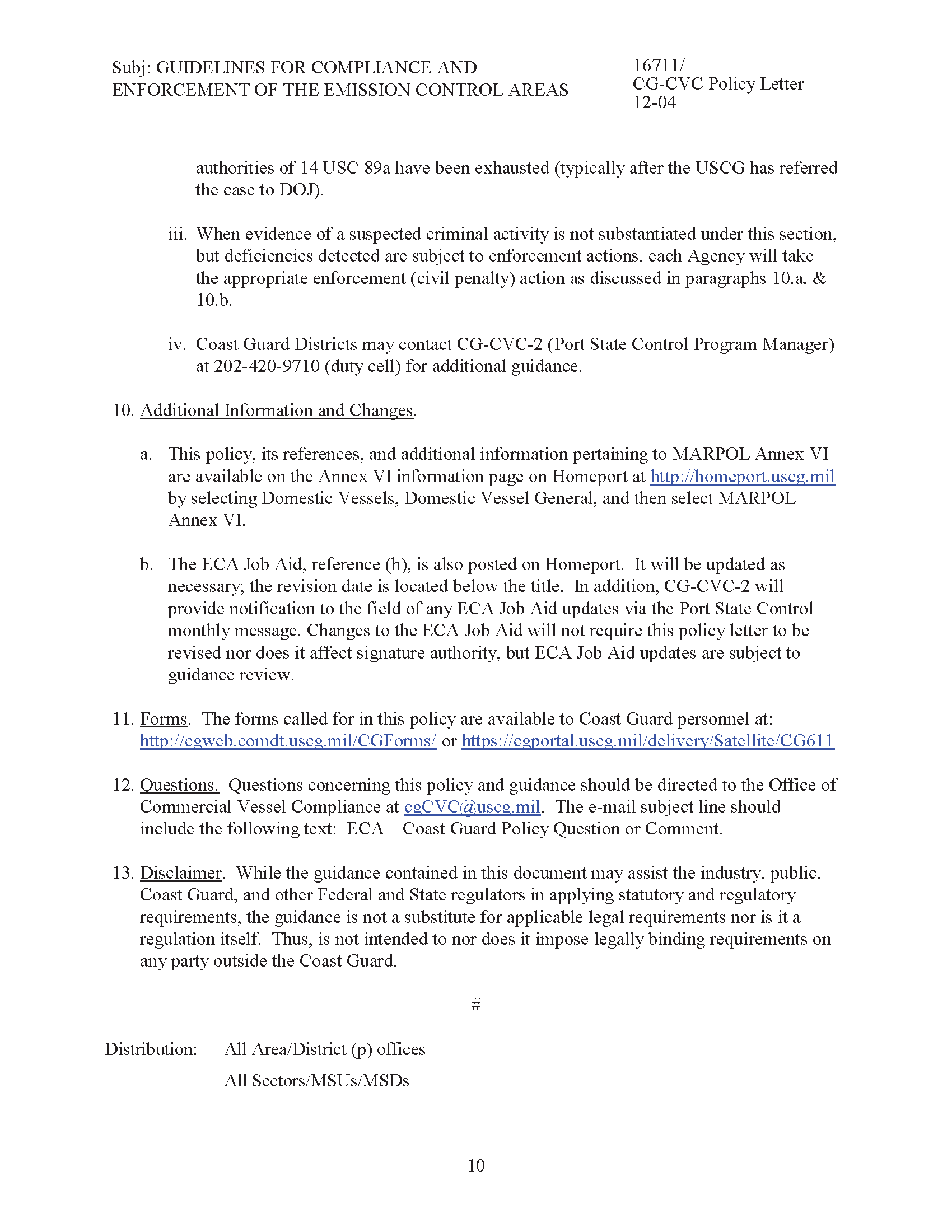 Image of applicable regulation