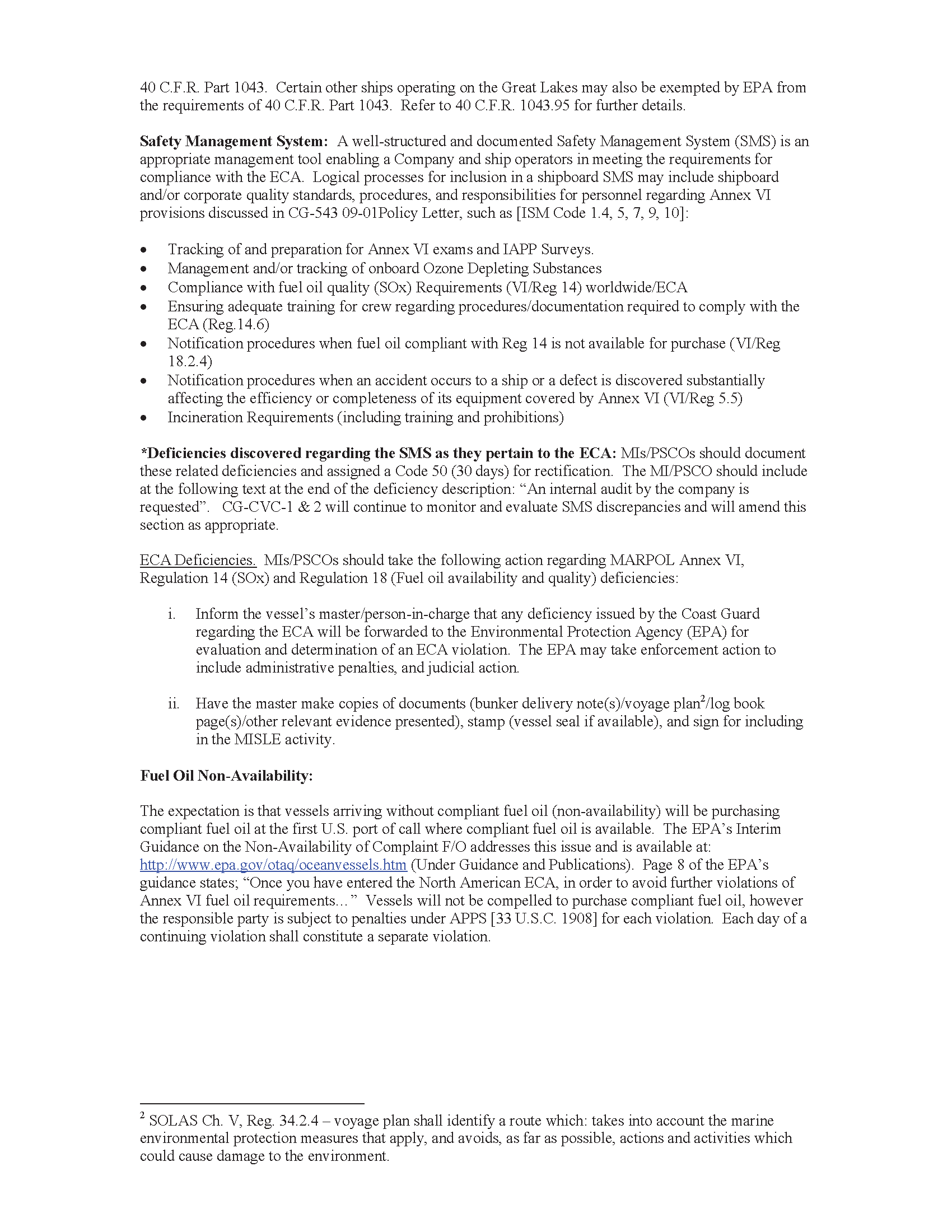 Image of applicable regulation