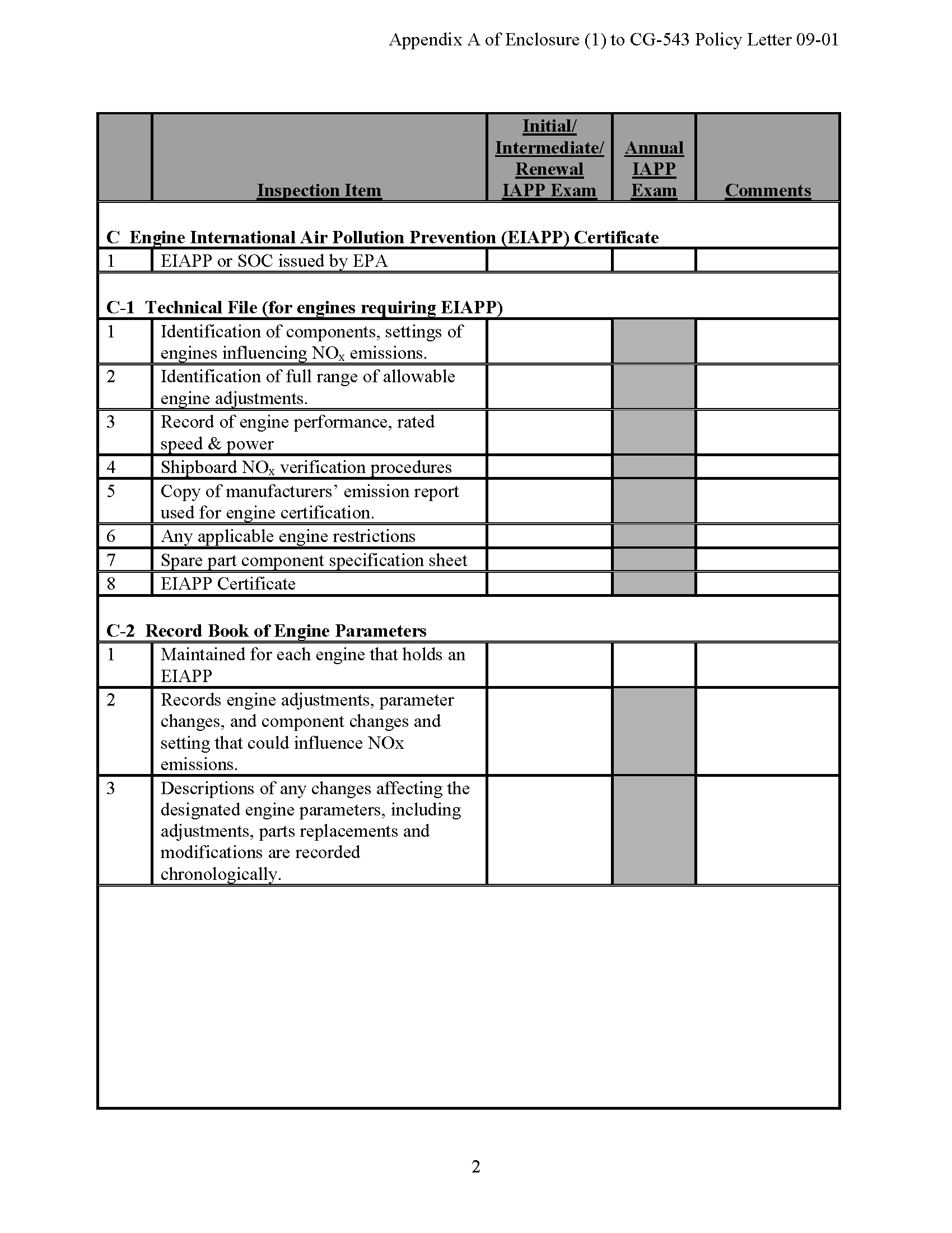 Image of applicable regulation