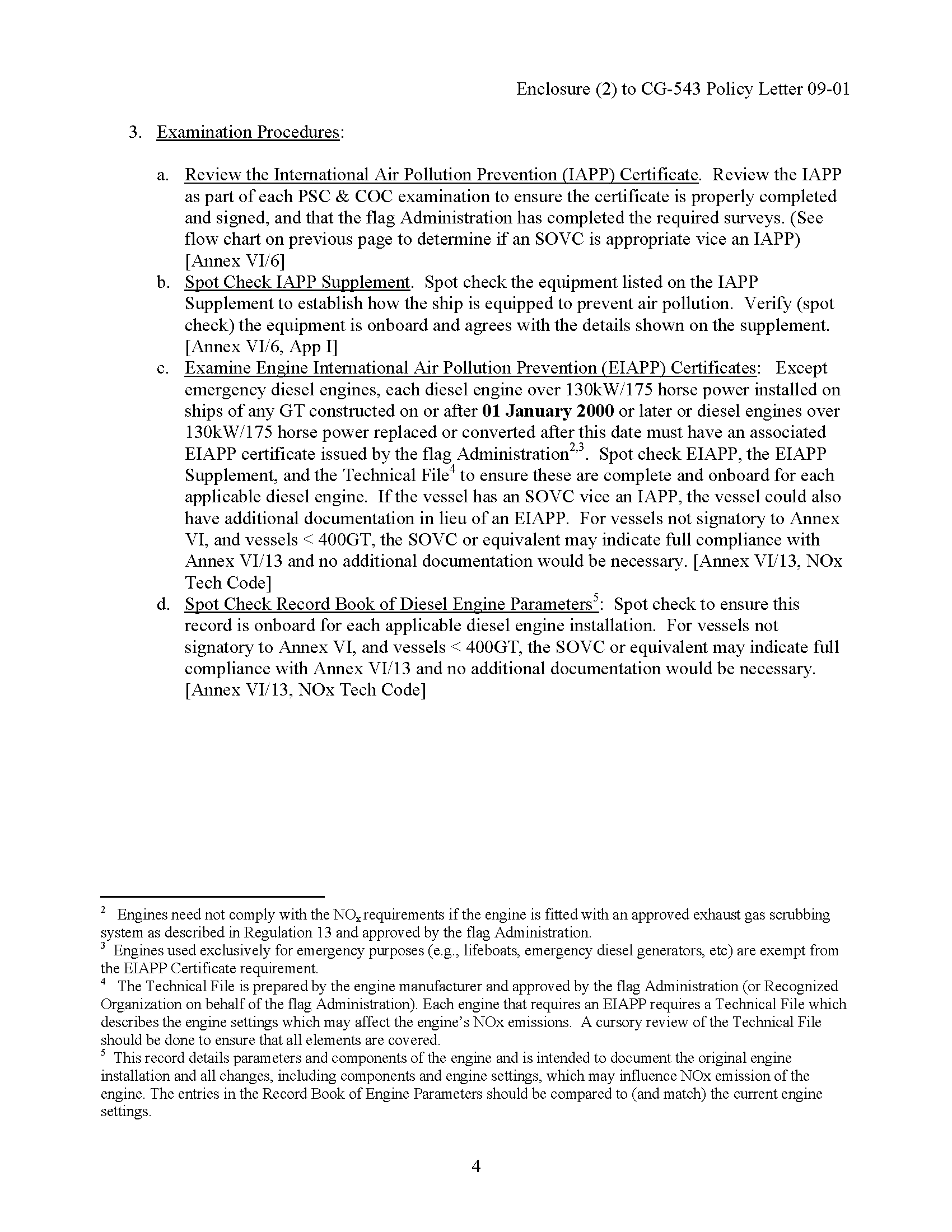 Image of applicable regulation