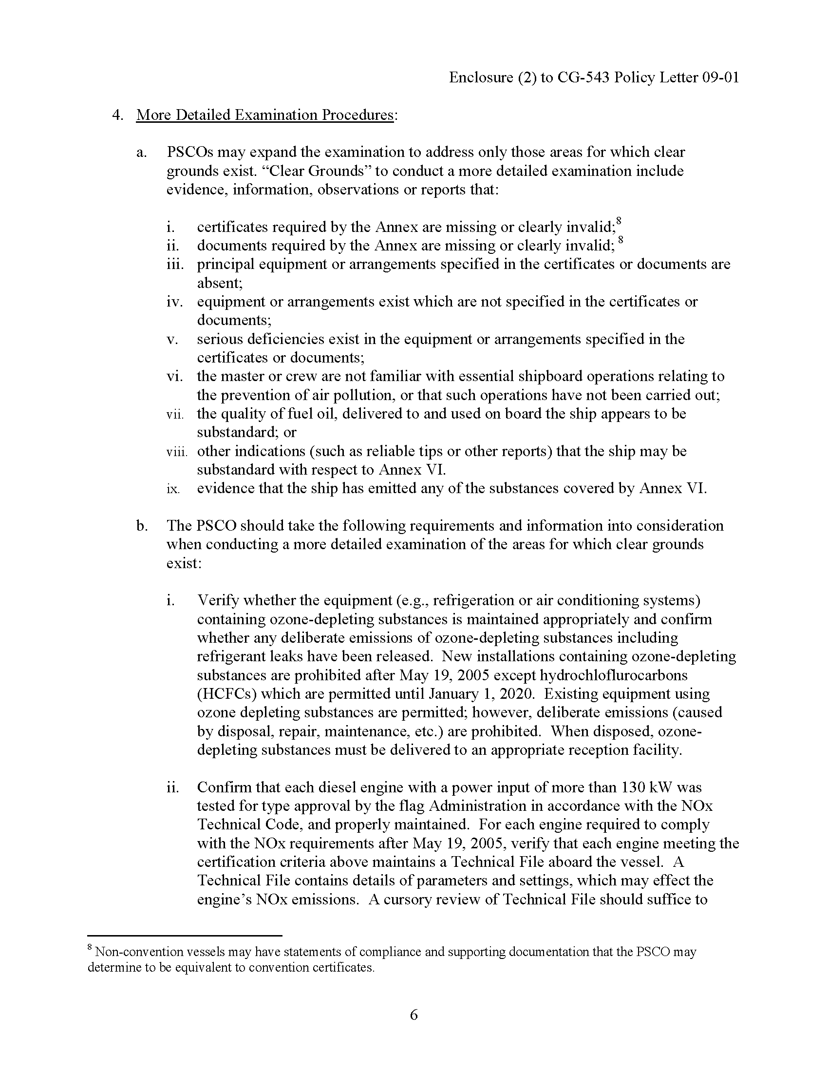 Image of applicable regulation