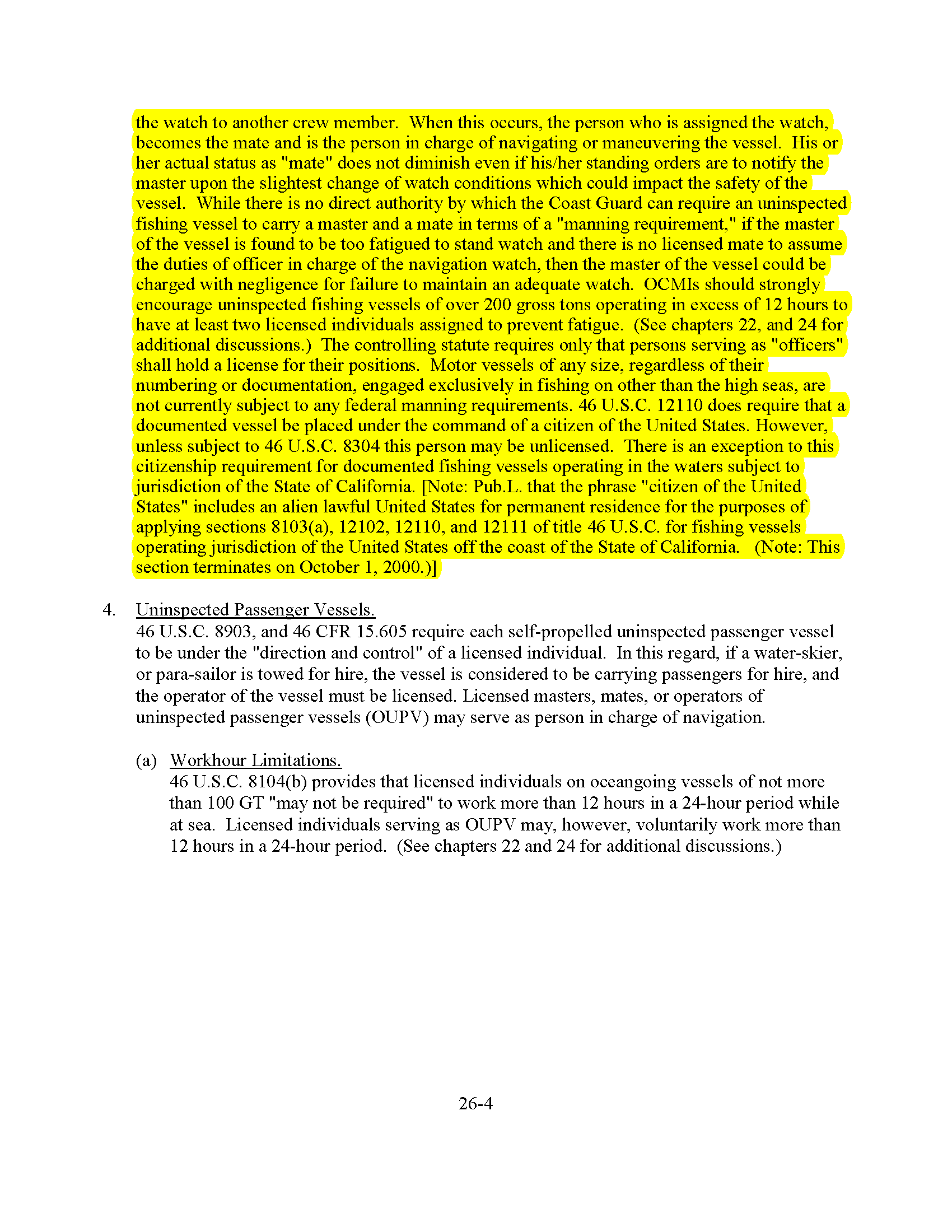 Image of applicable regulation