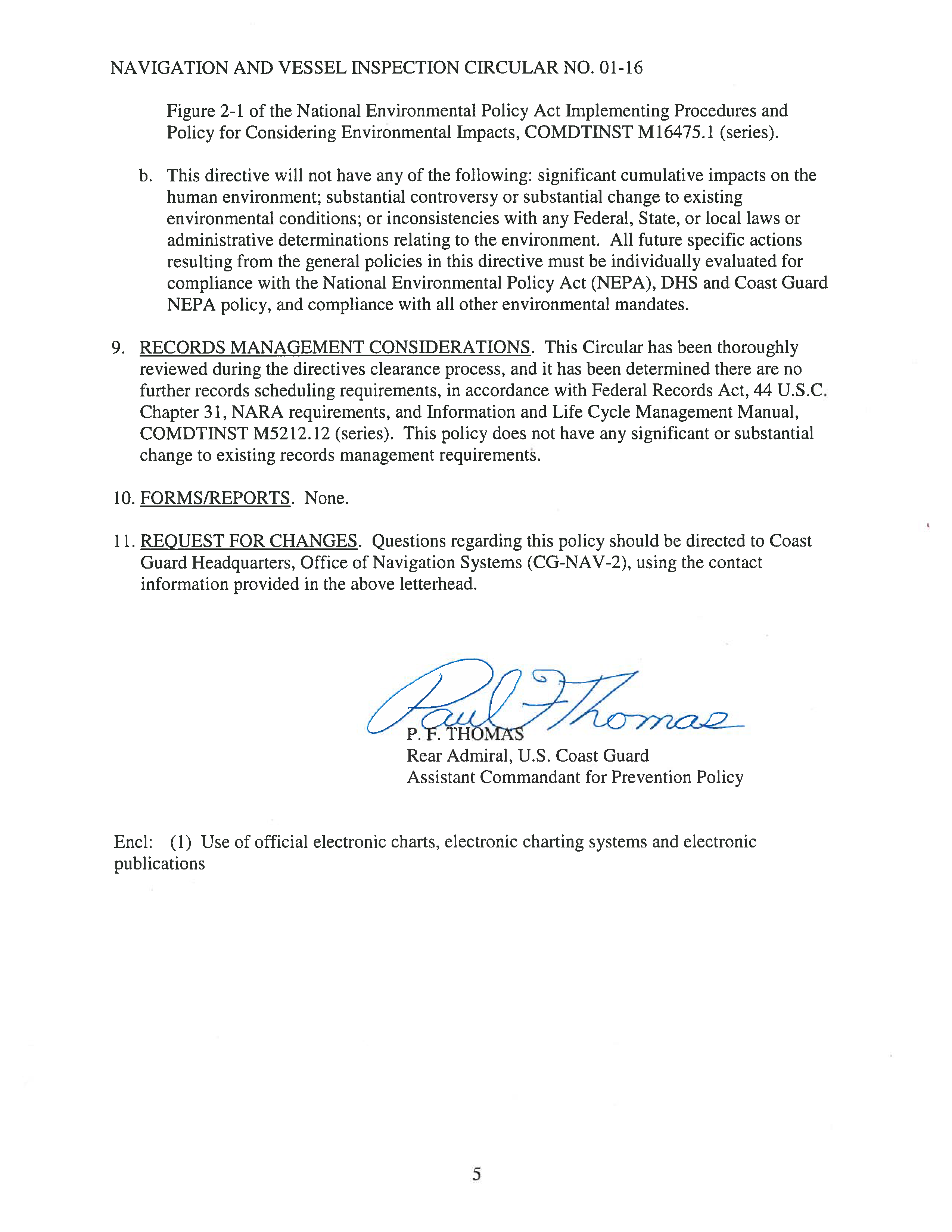 Image of electronic charts regulations