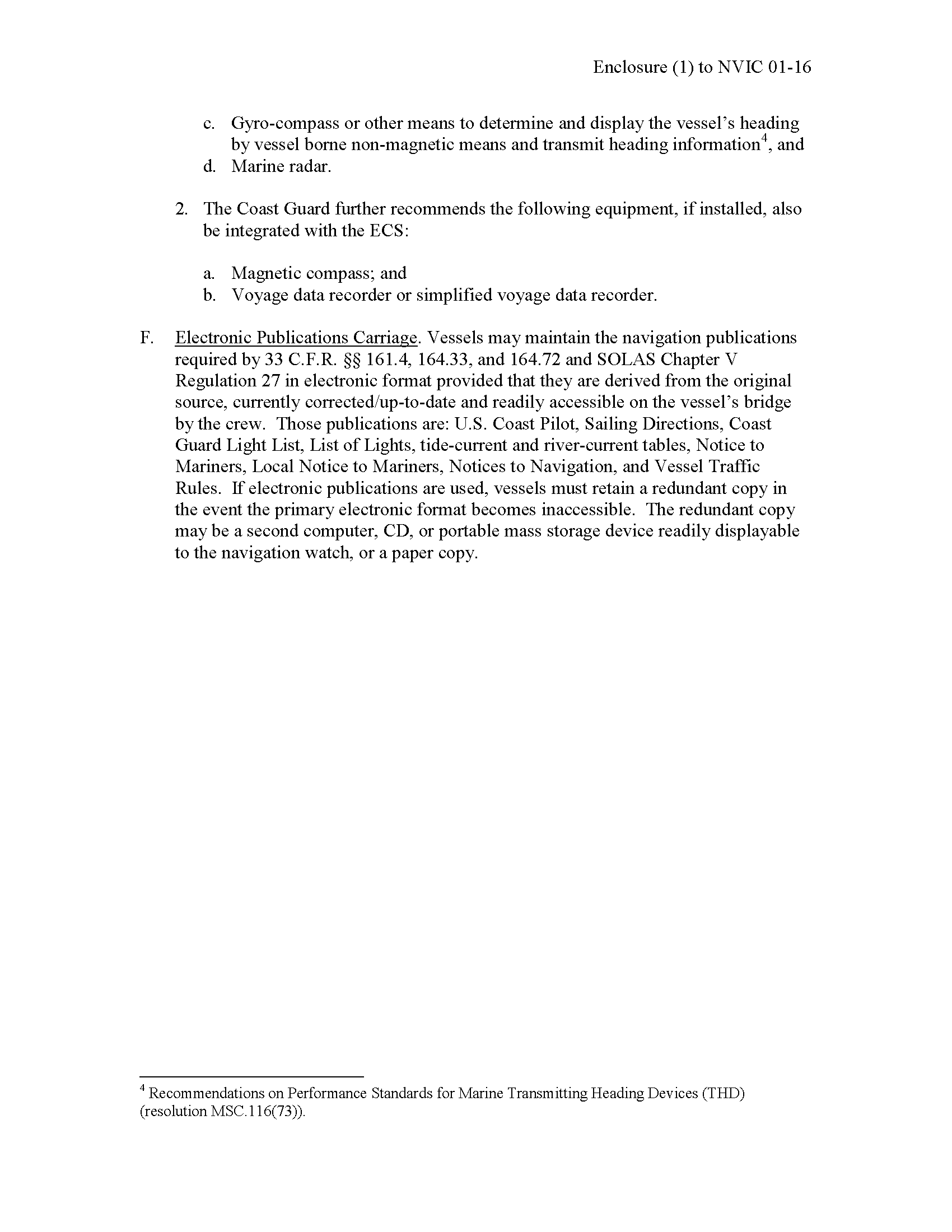 Image of electronic charts regulations