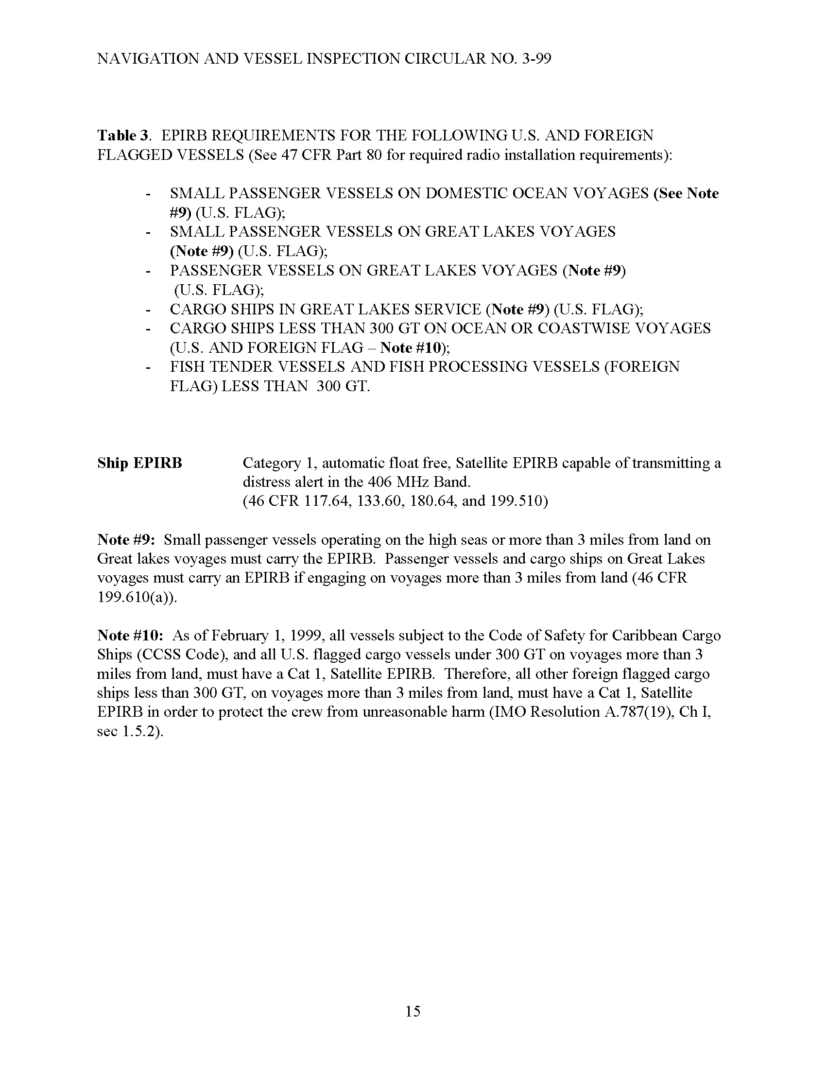 Image of applicable regulation