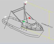 The masthead light must be located at least 2.5 meters above the gunwale (as measured below the light).