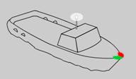 If the all round white light cannot be seen for 360 degrees in any direction the light must be located higher on the vessel or as shown in “Option 4”.